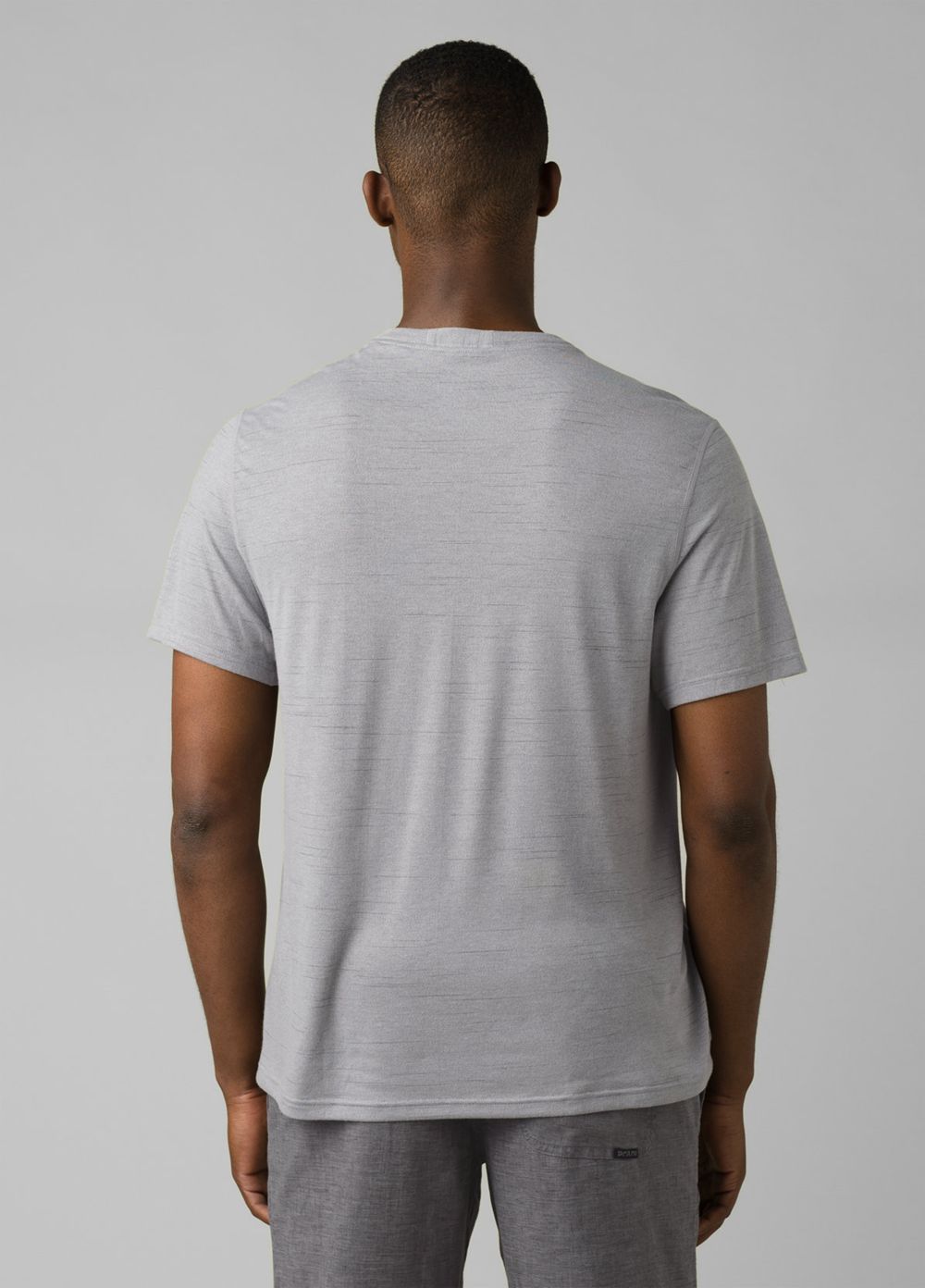 Grey Men's PrAna Prospect Heights Crew T-Shirts | 87365-LBXU