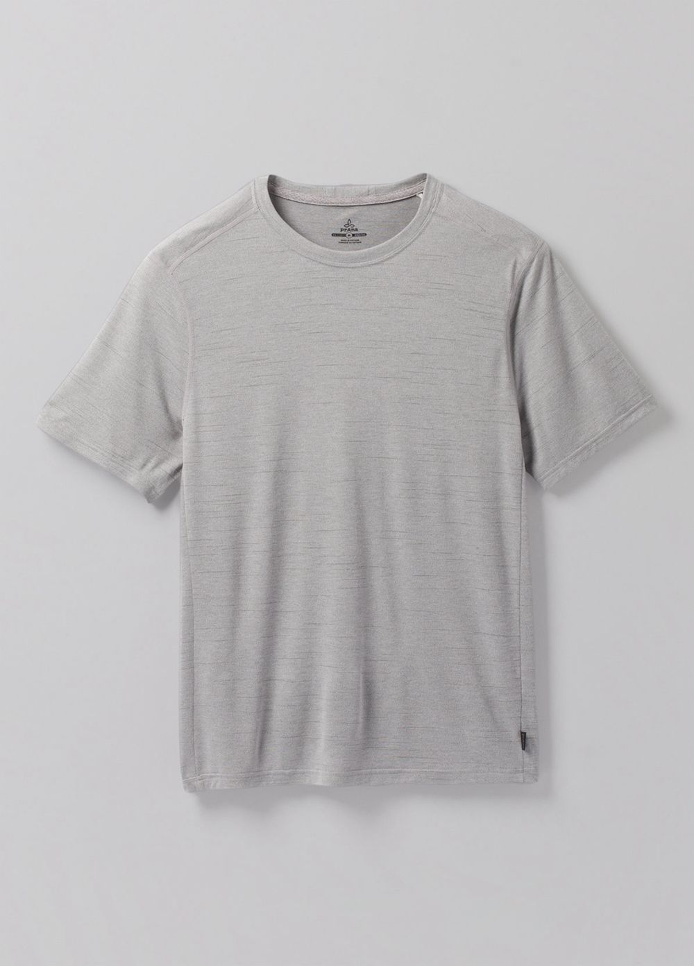 Grey Men's PrAna Prospect Heights Crew T-Shirts | 87365-LBXU