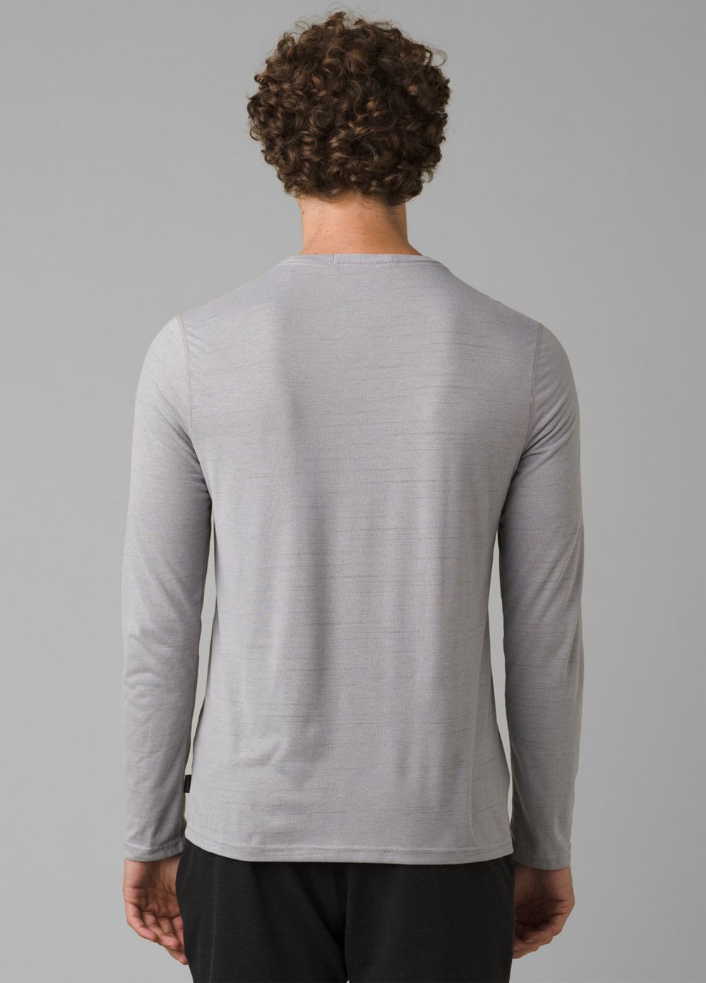 Grey Men's PrAna Prospect Heights Graphic Long Sleeve T-Shirts | 06943-BZMW