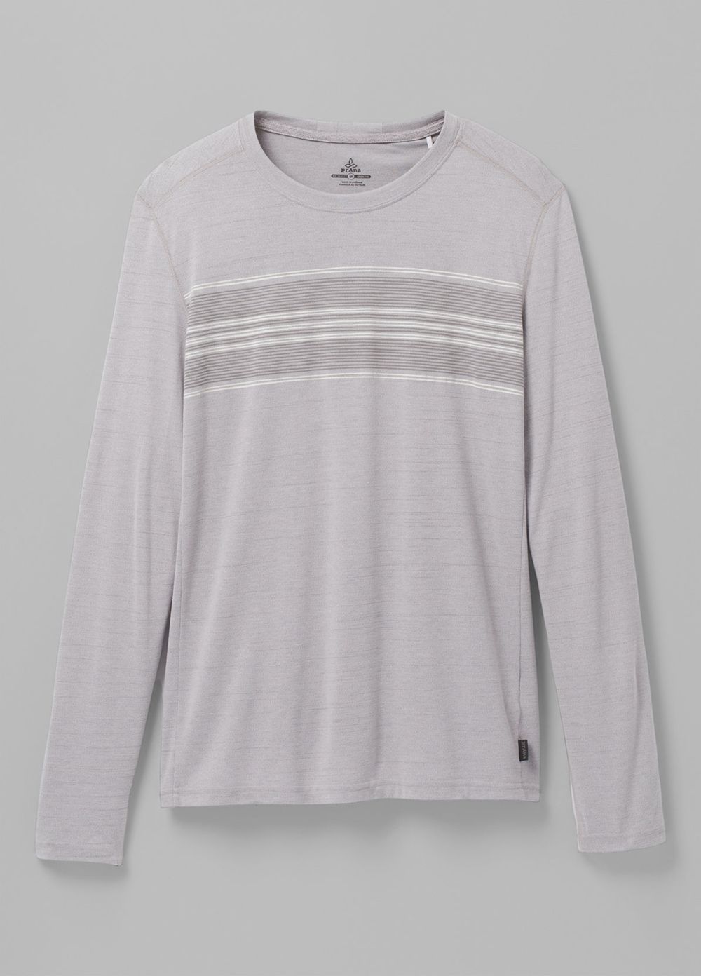 Grey Men's PrAna Prospect Heights Graphic Long Sleeve T-Shirts | 06943-BZMW