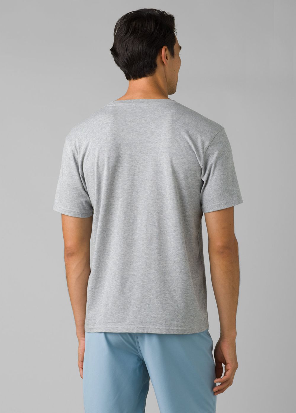 Grey Men's PrAna Roots Studio Graphic T-Shirts | 28569-JUDX