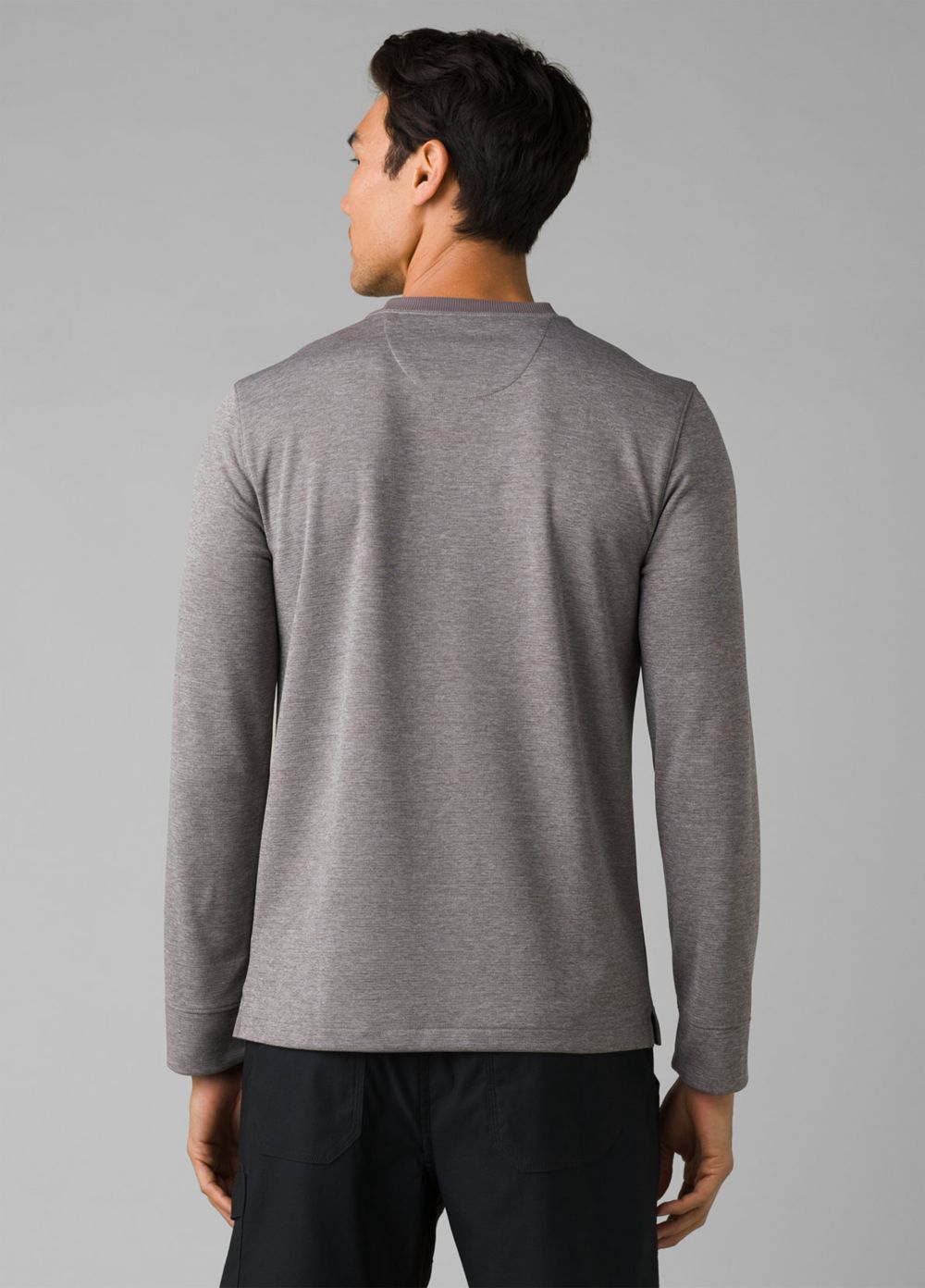 Grey Men's PrAna Sol Defender Henley T-Shirts | 83267-UEOY