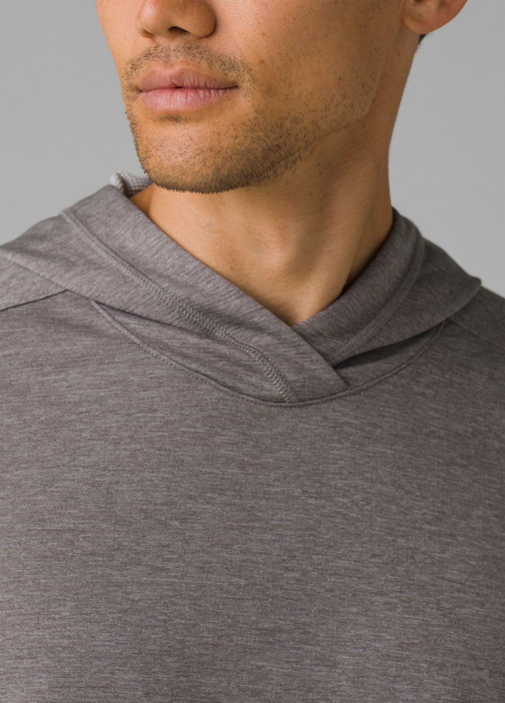 Grey Men's PrAna Sol Defender Hoodie | 36297-TIRC