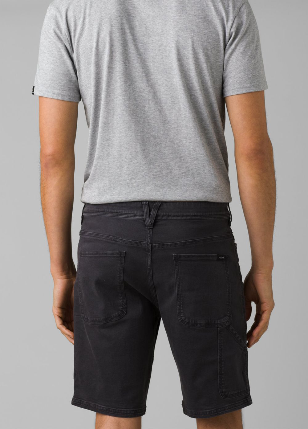 Grey Men's PrAna Station Shorts | 15798-DOBI