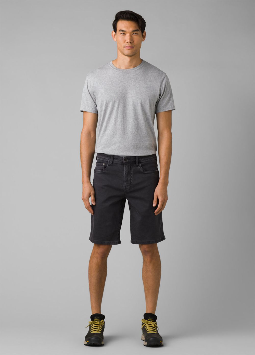 Grey Men's PrAna Station Shorts | 15798-DOBI