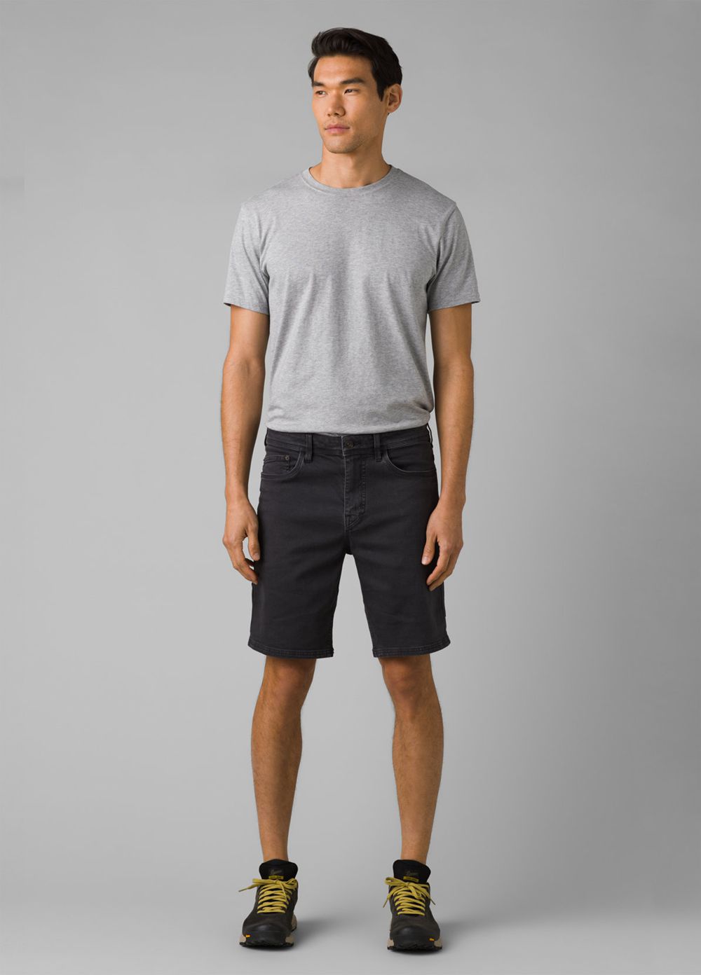 Grey Men's PrAna Station Shorts | 15798-DOBI