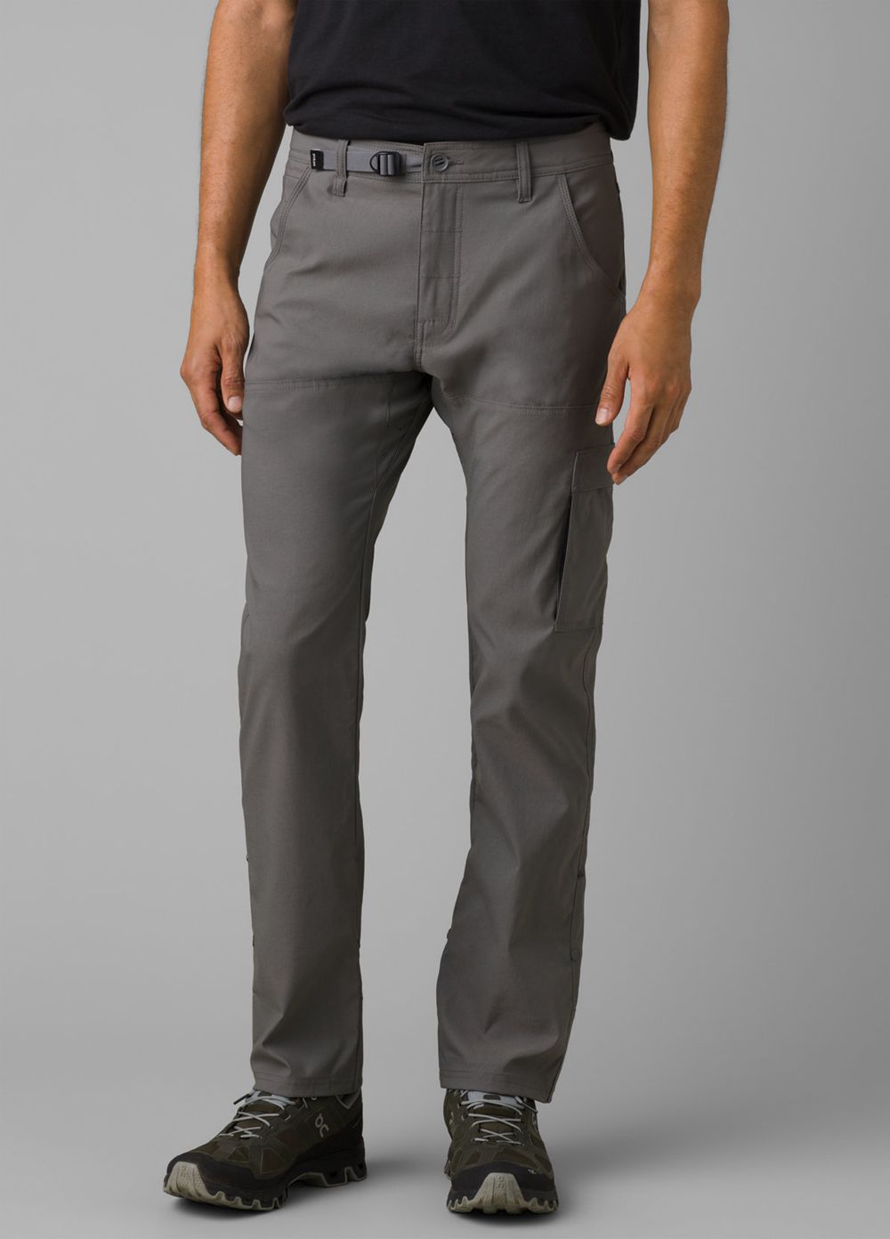 Grey Men\'s PrAna Stretch Zion Slim II Pants | 94368-KMBE