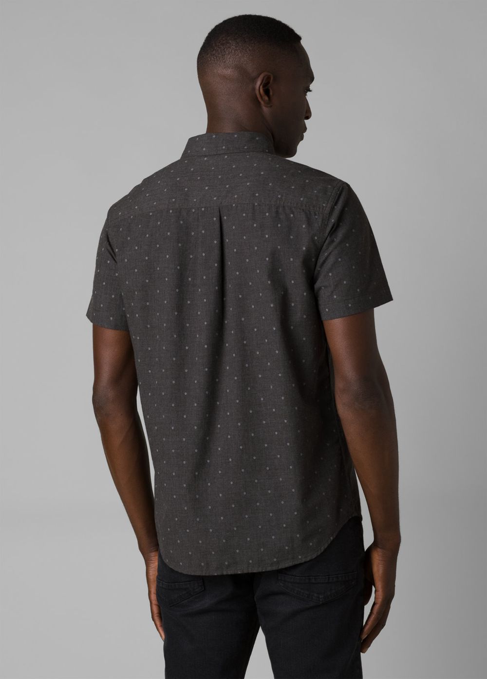 Grey Men's PrAna Tinline Shirts | 76419-NVXG