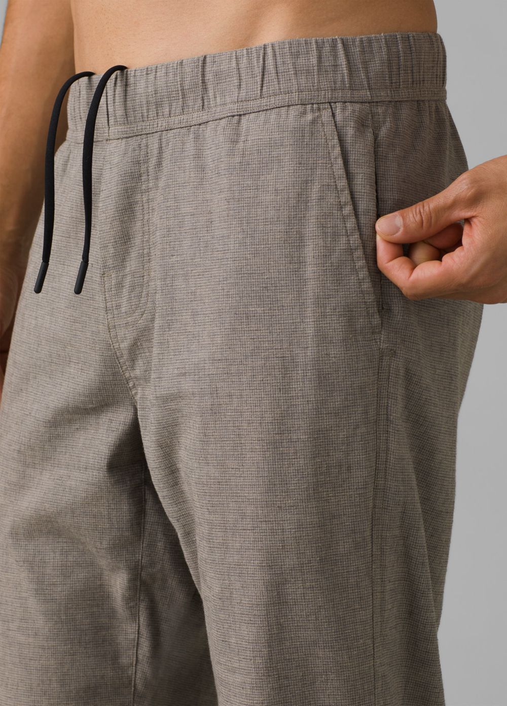 Grey Men's PrAna Vaha E-Waist Pants | 92184-YRUP