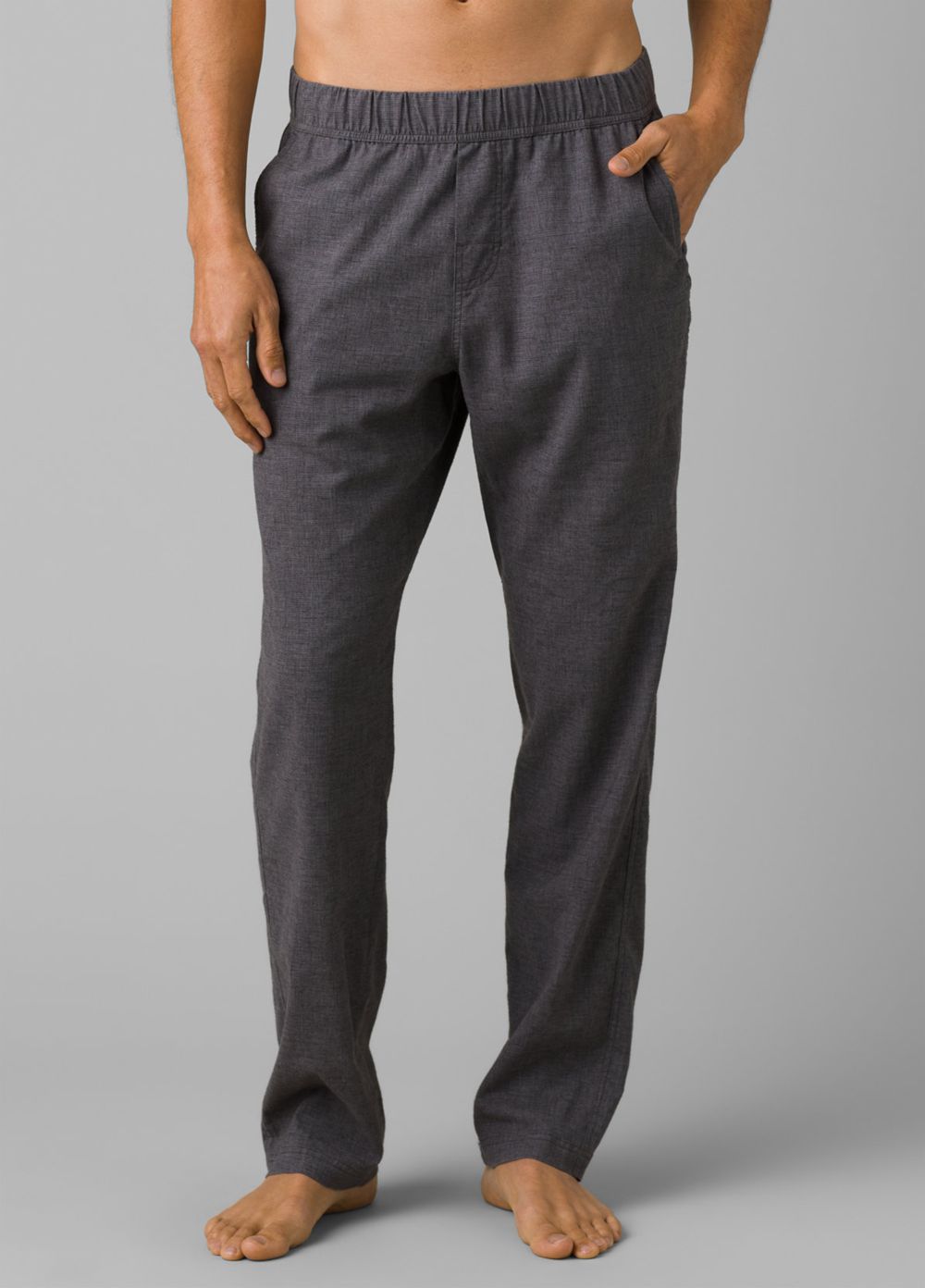 Grey Men\'s PrAna Vaha E-Waist Pants | 92758-HDBG