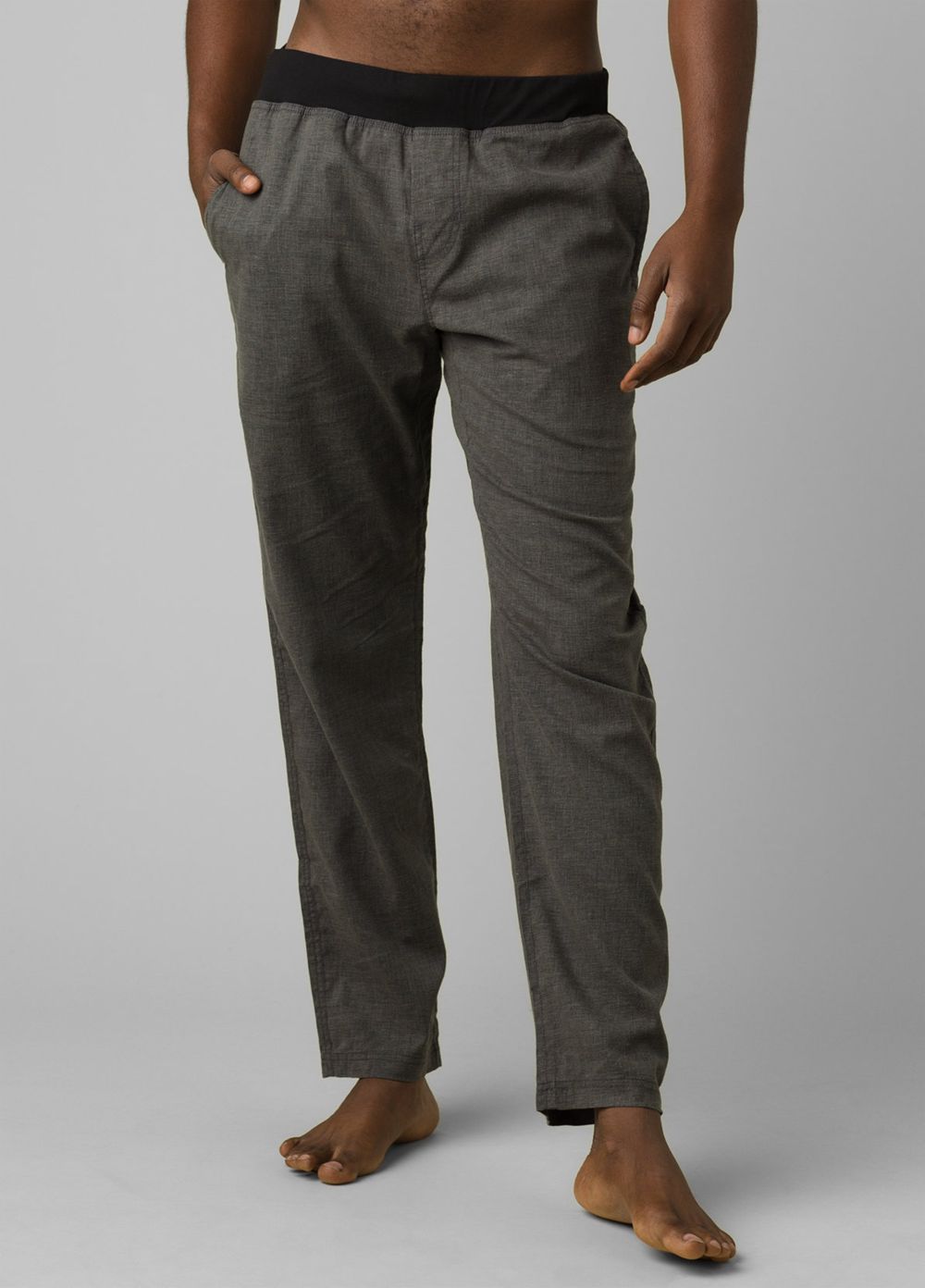 Grey Men\'s PrAna Vaha Straight Pants | 68054-USQP