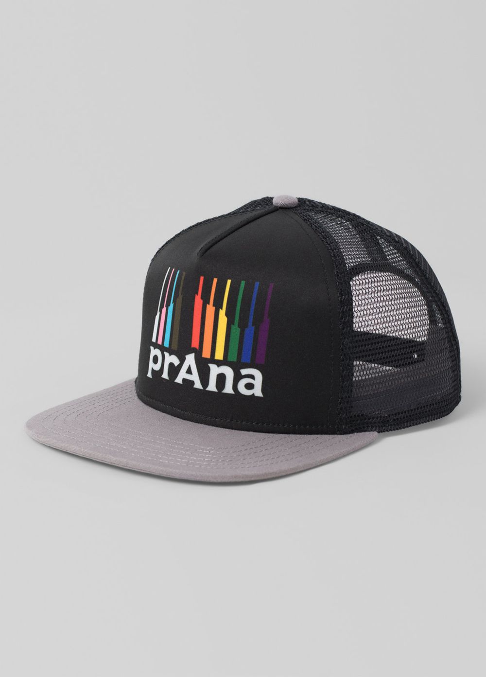 Grey Men\'s PrAna Vista Trucker Hats | 65023-JVGA