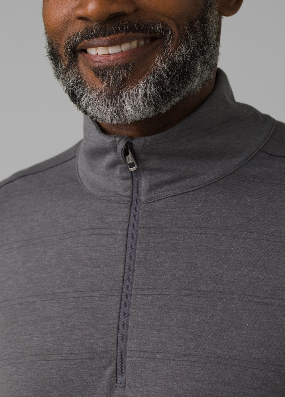 Grey Men's PrAna Watchtower 1/2 Zip Sweaters | 63072-WLBY