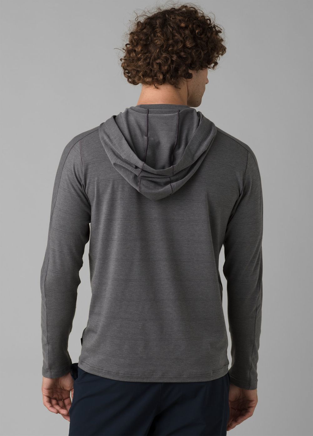 Grey Men's PrAna Watchtower Hoodie | 36412-KFOV