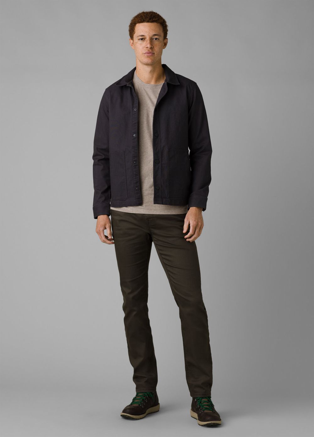 Grey Men's PrAna Westside Jackets | 26805-LZXA