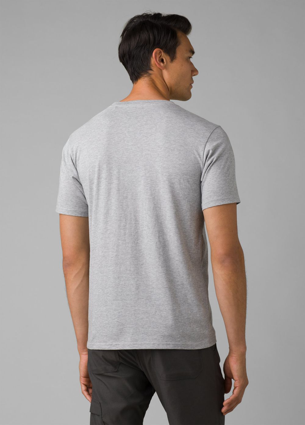 Grey Men's PrAna Wild Camp T-Shirts | 28093-KXWH