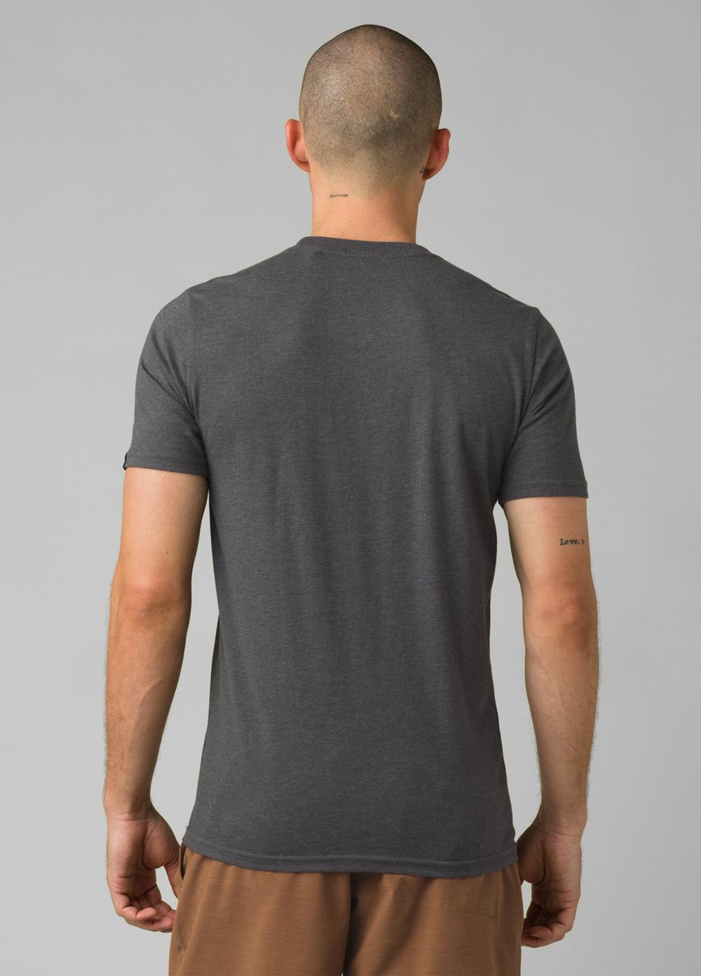 Grey Men's PrAna Wise Ass Journeyman T-Shirts | 17906-ZLOF