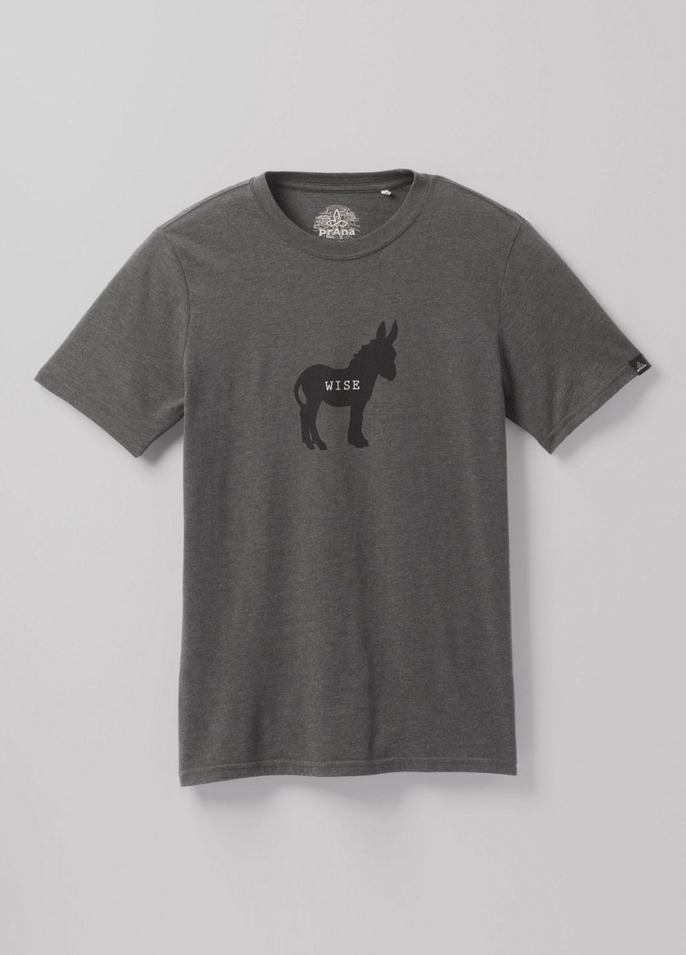 Grey Men's PrAna Wise Ass Journeyman T-Shirts | 17906-ZLOF