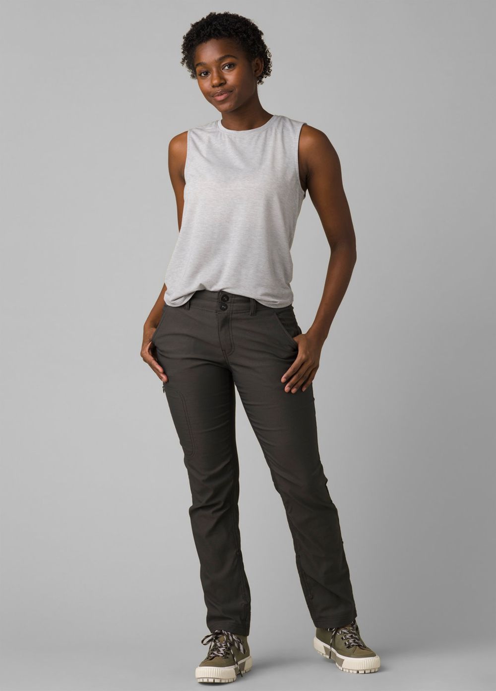 Grey Women's PrAna Alana Pants | 32076-WJUA