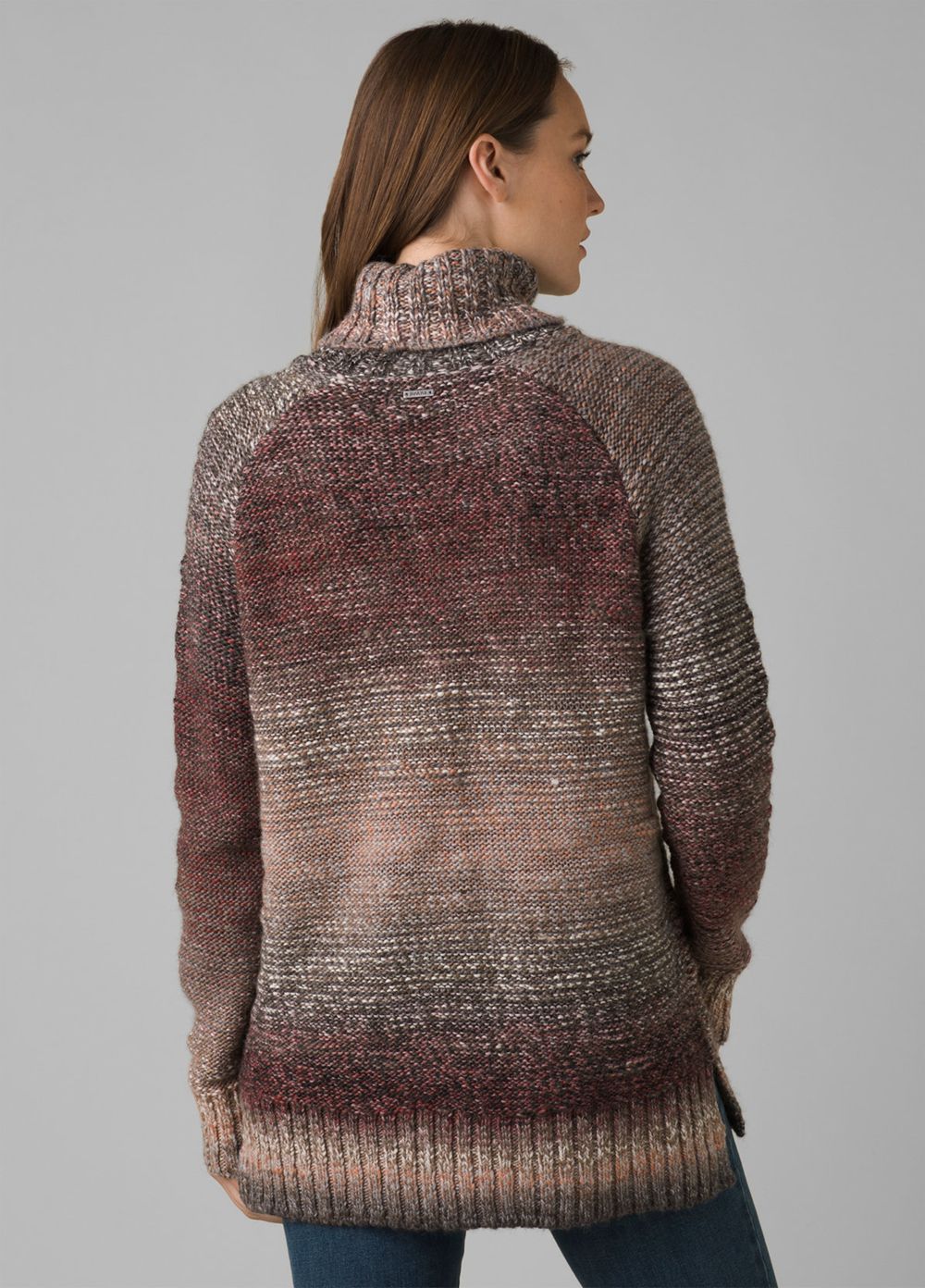 Grey Women's PrAna Autum Rein Tunic Sweaters | 16580-KCMO