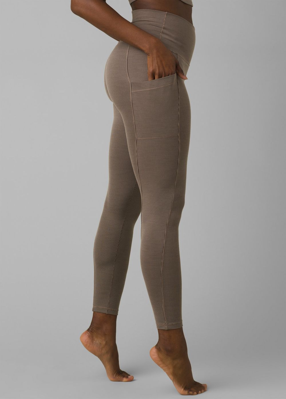 Grey Women's PrAna Becksa 7/8 Leggings | 17025-ZQPU