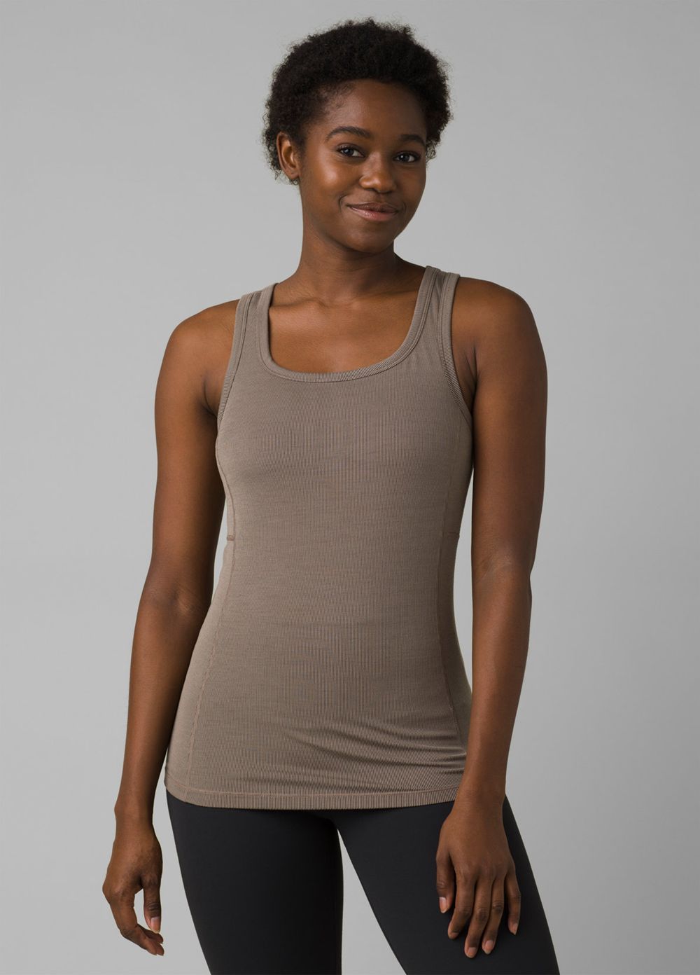 Grey Women\'s PrAna Becksa Tank Top | 90527-VHZI