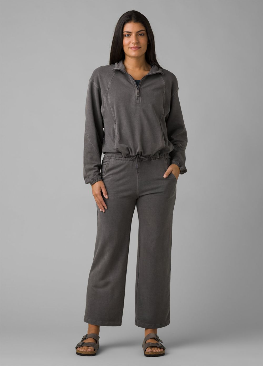 Grey Women's PrAna Calimero Sweat Pants | 76034-VCDW