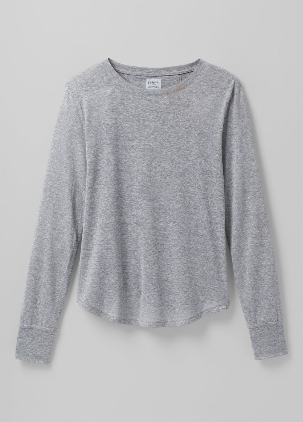 Grey Women's PrAna Cozy Up Long Sleeve T-Shirts | 69085-RZJN