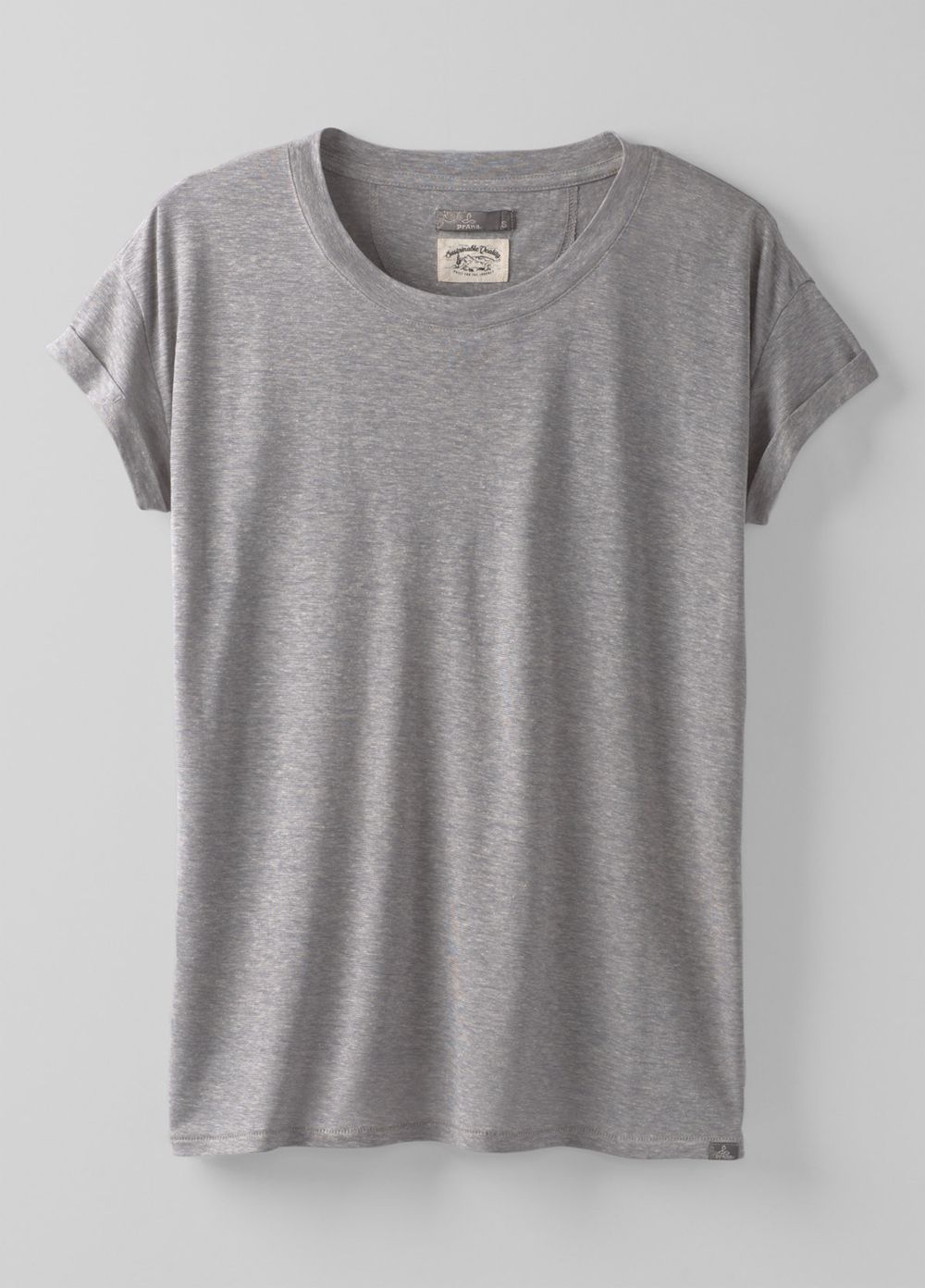 Grey Women's PrAna Cozy Up Plus T-Shirts | 57941-OVSM