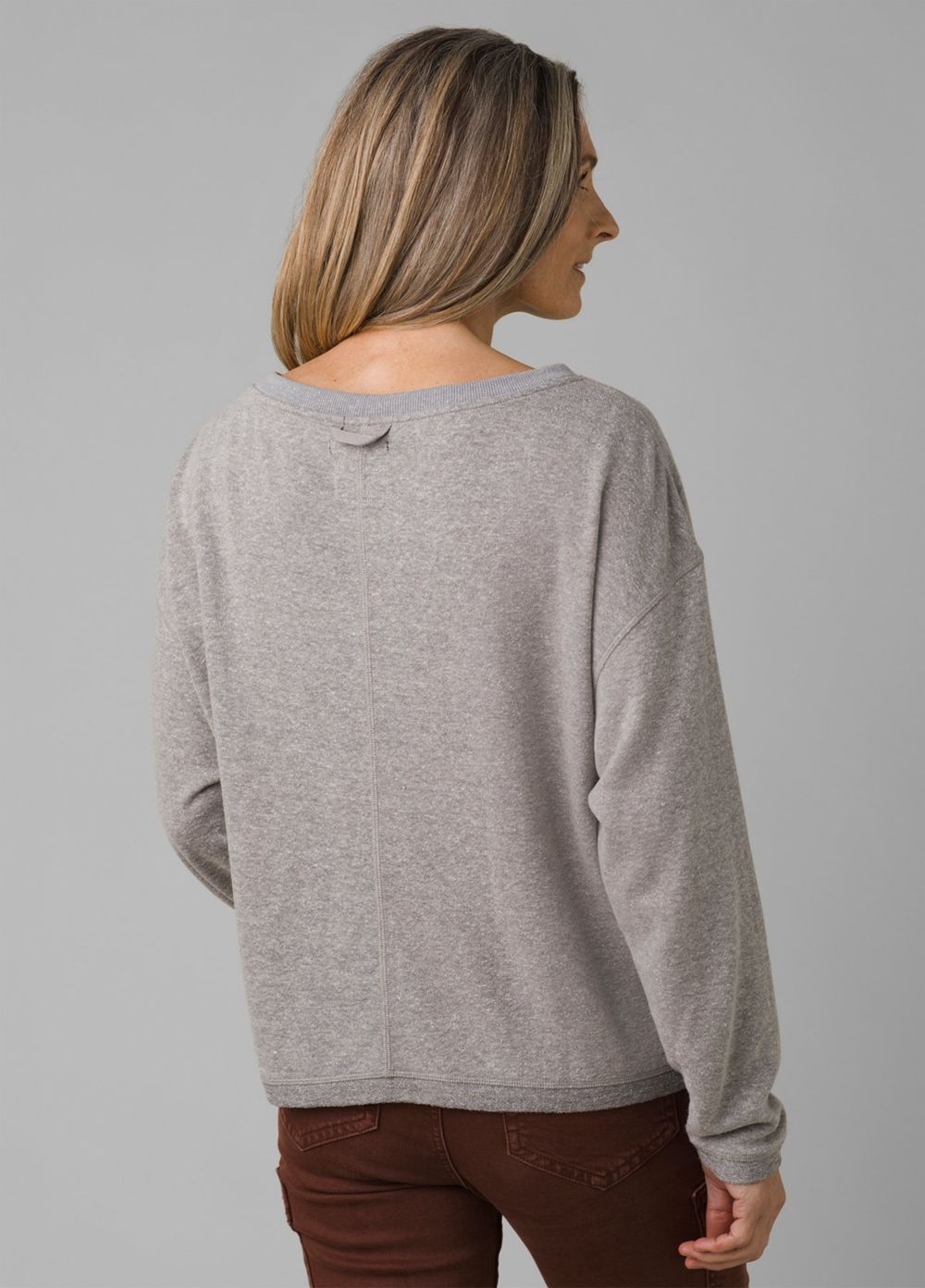 Grey Women's PrAna Cozy Up Polmdale Sweaters | 27518-GJMQ