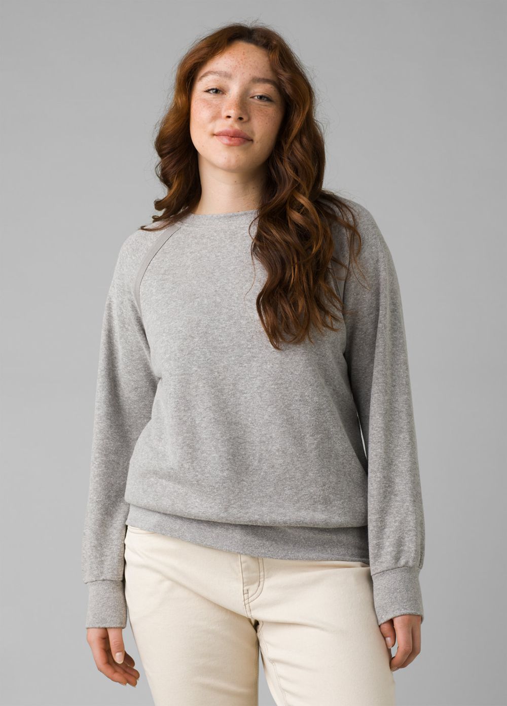 Grey Women\'s PrAna Cozy Up Sweatshirt | 42596-DBRS