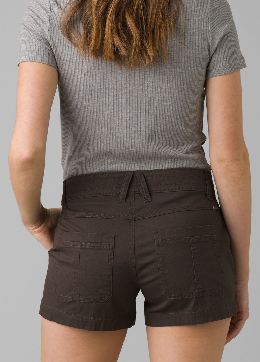 Grey Women's PrAna Elle Shorts | 41630-XDZF