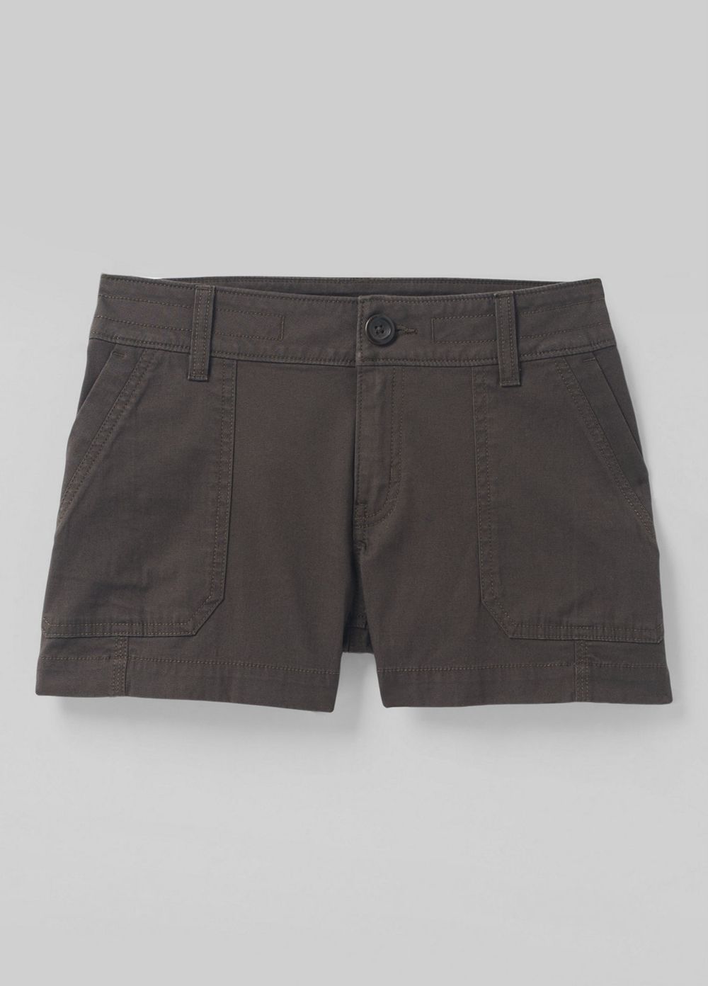 Grey Women's PrAna Elle Shorts | 41630-XDZF