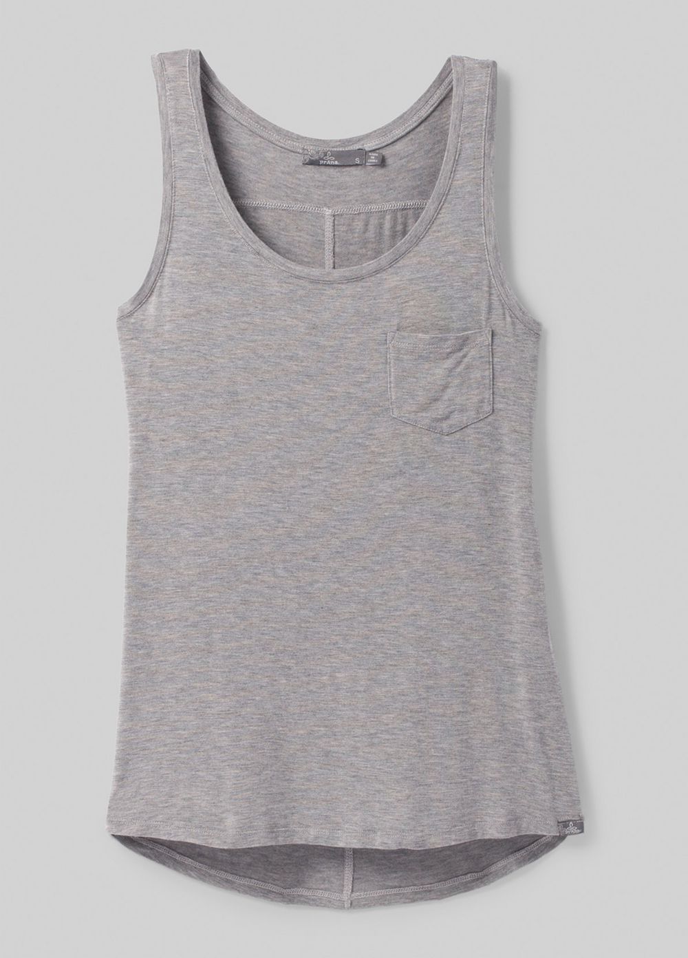 Grey Women's PrAna Foundation Scoop Neck Tank Top | 50681-OWSL