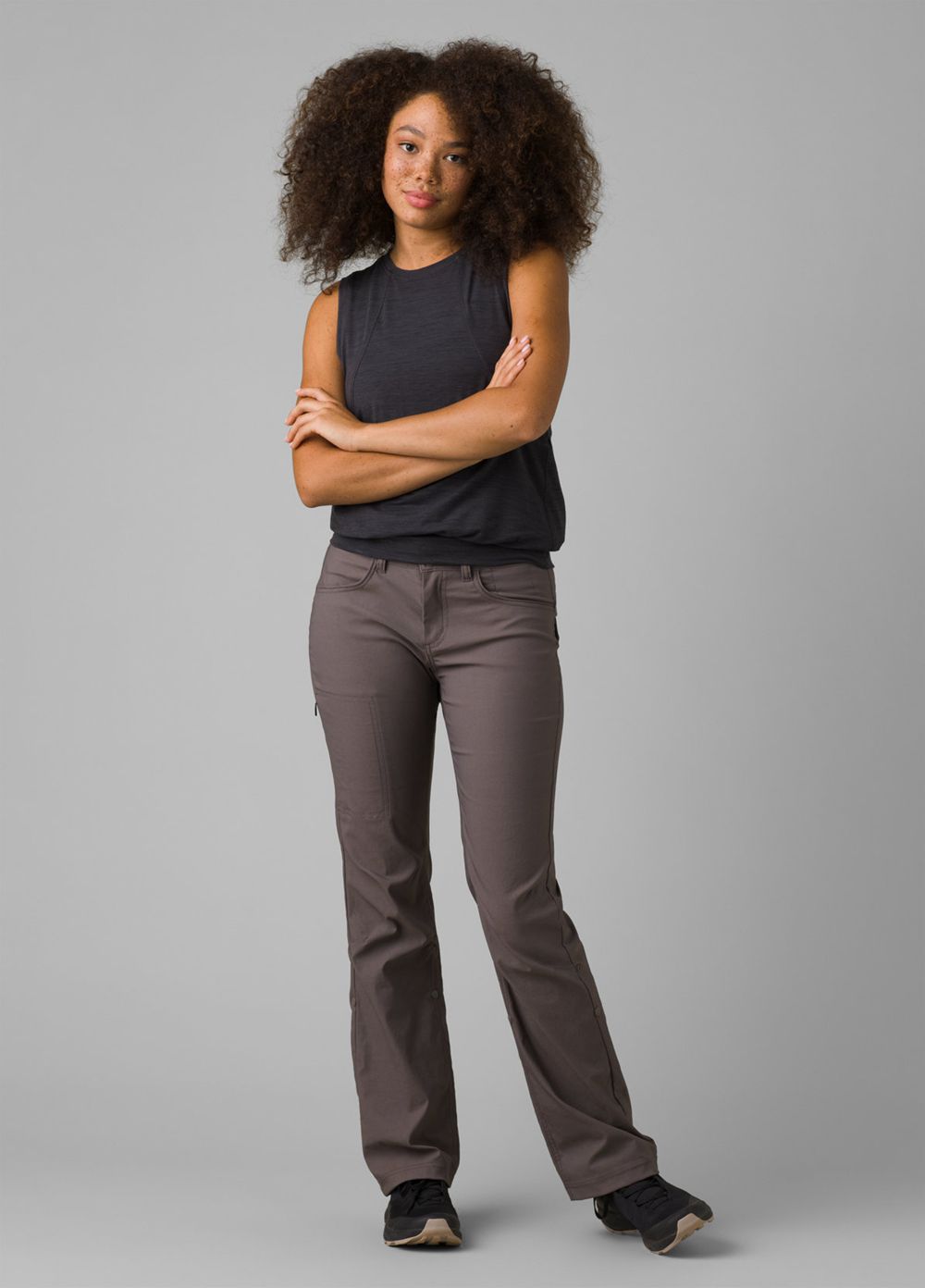 Grey Women's PrAna Halle II Pants | 58497-ZUMG