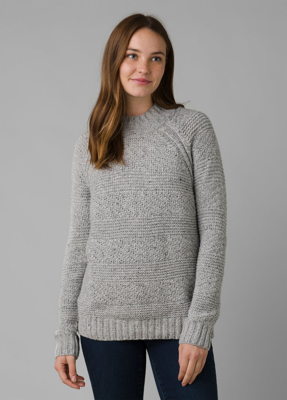 Grey Women's PrAna Nemma Sweaters | 80915-GPMS