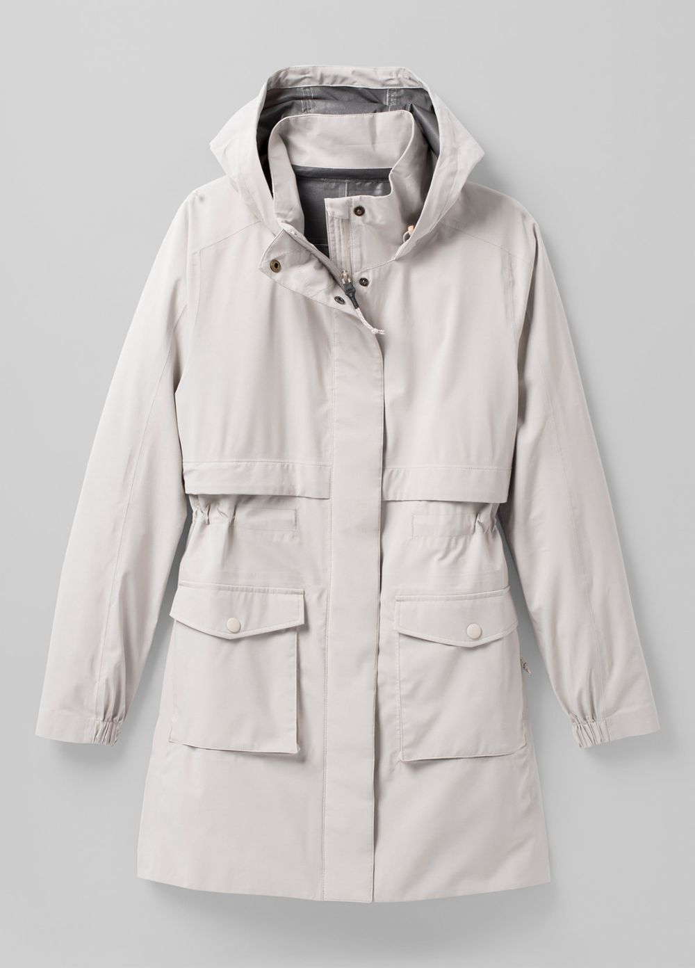 Grey Women's PrAna Othello Falls Trench Jackets | 62178-ZOQH