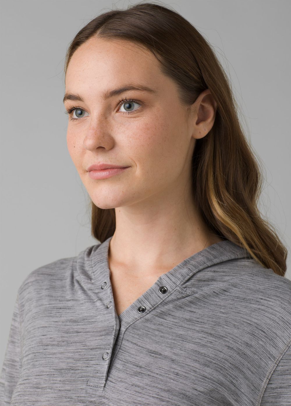 Grey Women's PrAna Sol Protect Hoodie | 94853-AHKV