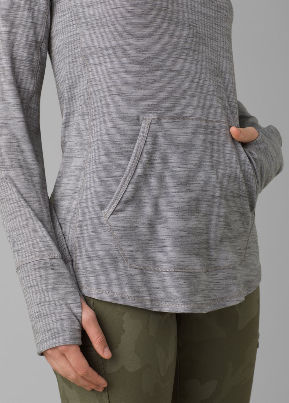 Grey Women's PrAna Sol Protect Hoodie | 94853-AHKV