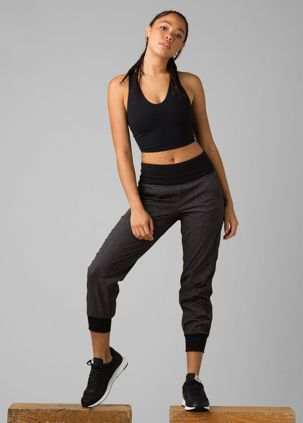 Grey Women's PrAna Summit Jogger Pants | 26849-ECXI