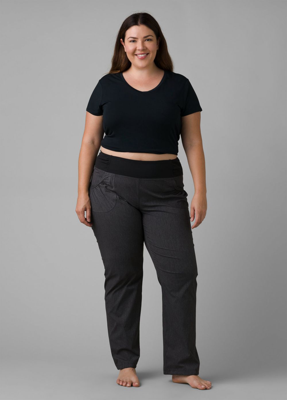 Grey Women's PrAna Summit Plus Pants | 85291-ZBYD