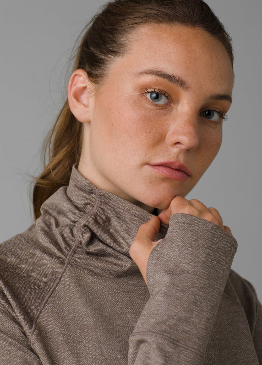 Grey Women's PrAna Zawn Sweaters | 43807-ERLH