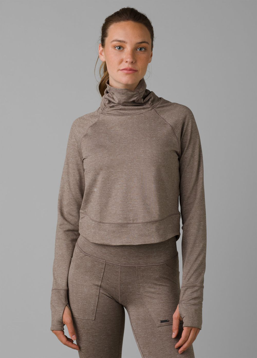 Grey Women\'s PrAna Zawn Sweaters | 43807-ERLH