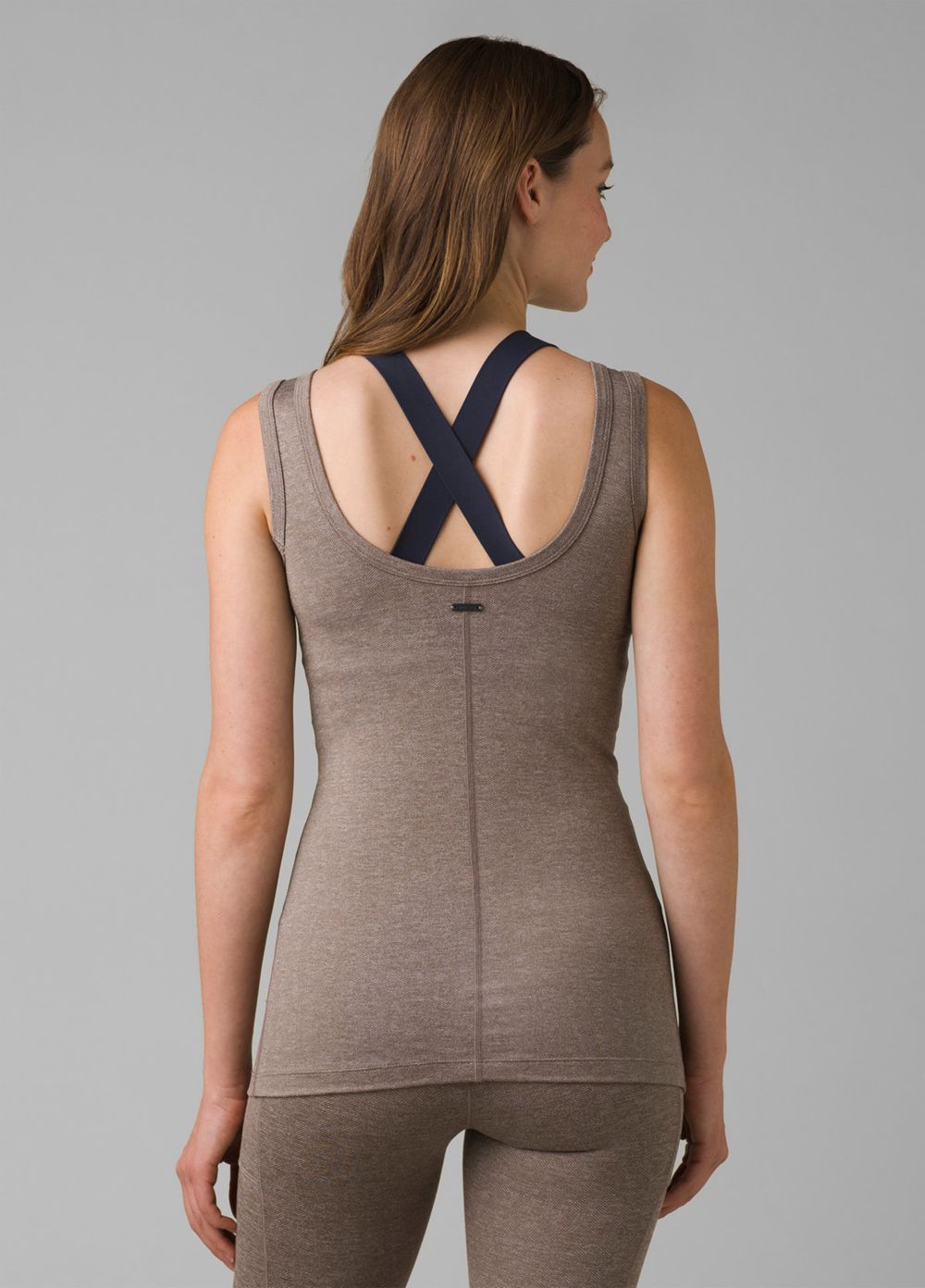 Grey Women's PrAna Zawn Tank Top | 19547-ZFTI