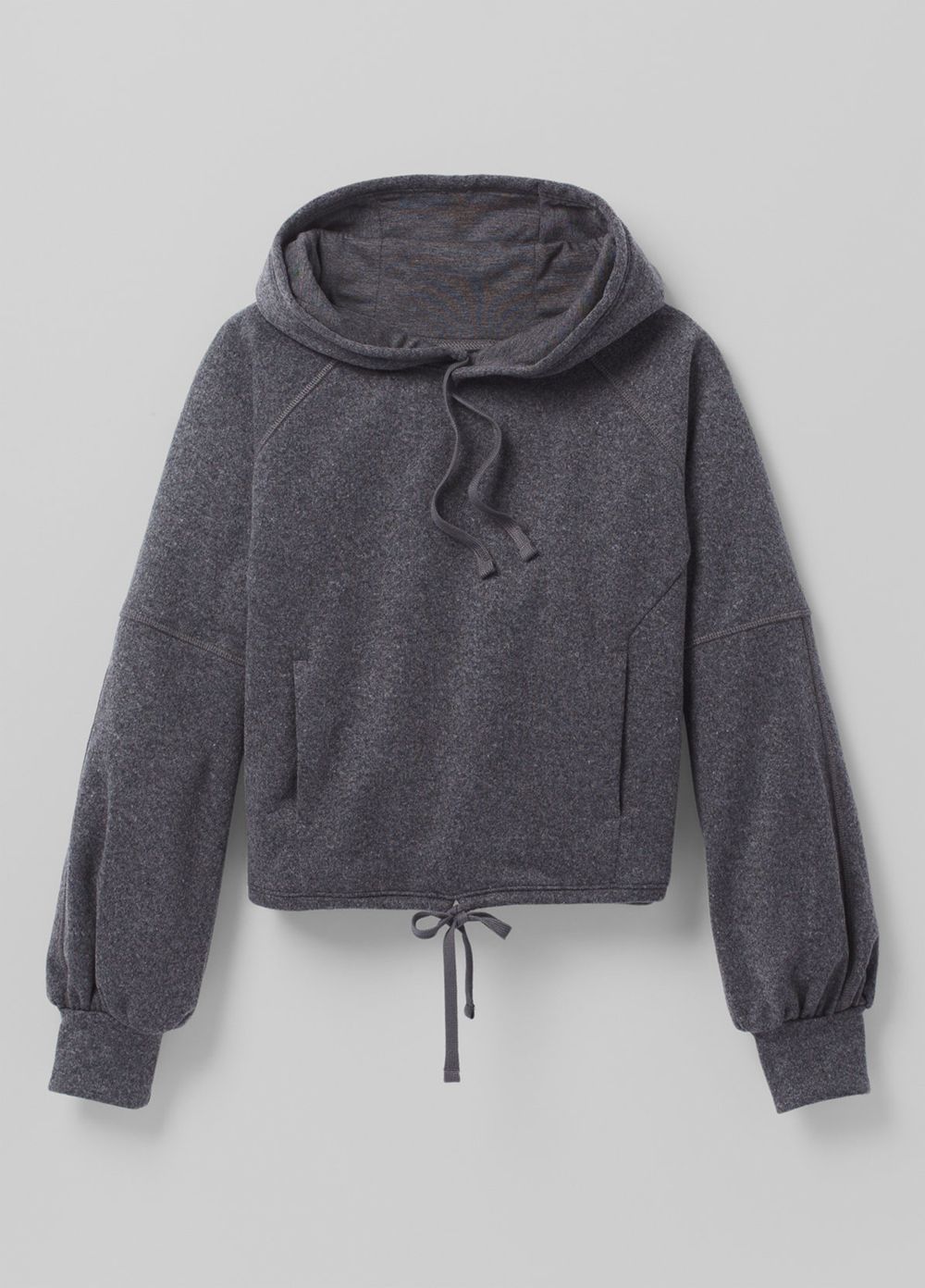 Grey Women's PrAna Ziller Sweatshirt | 90758-XHKN