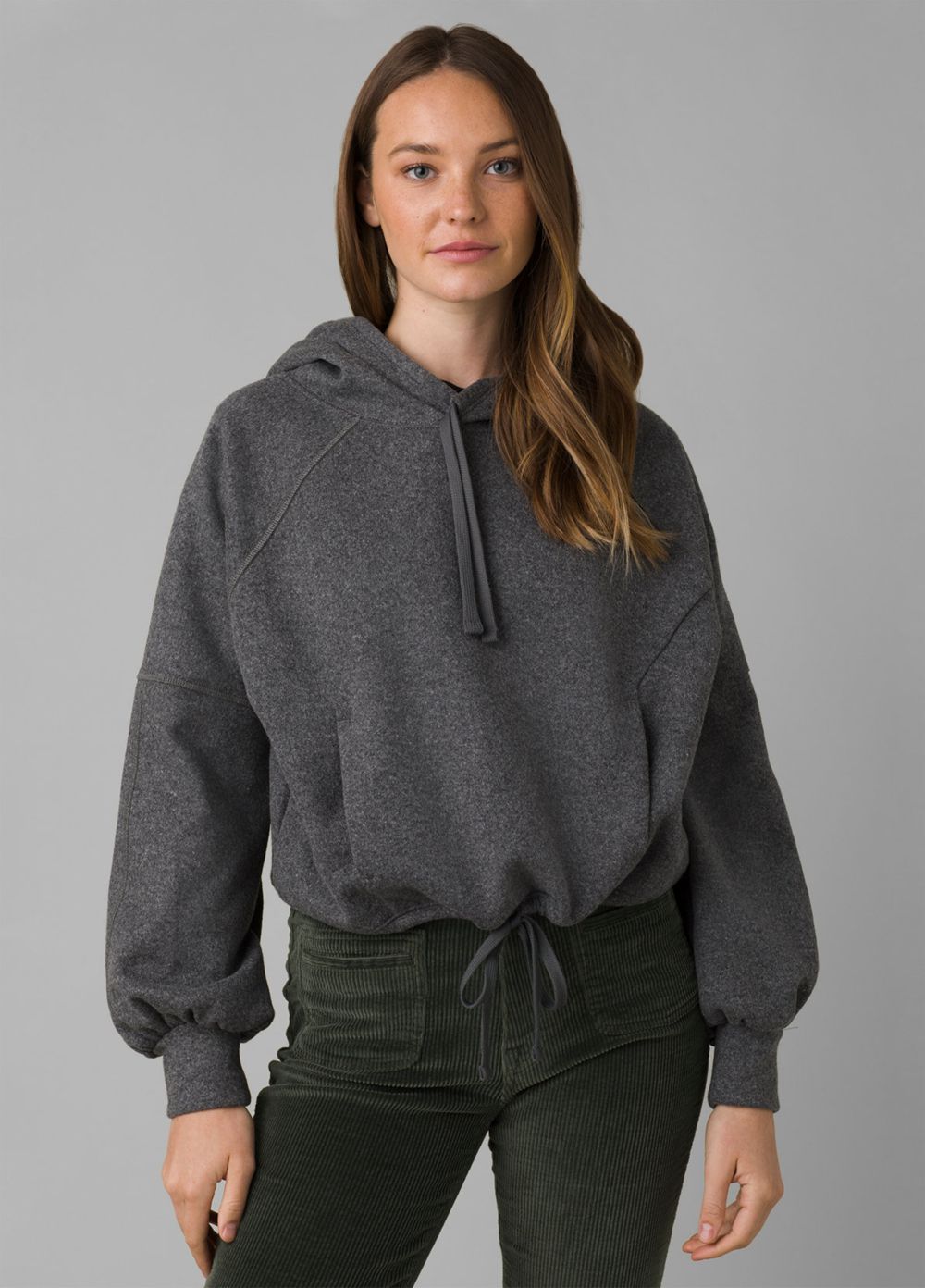 Grey Women\'s PrAna Ziller Sweatshirt | 90758-XHKN