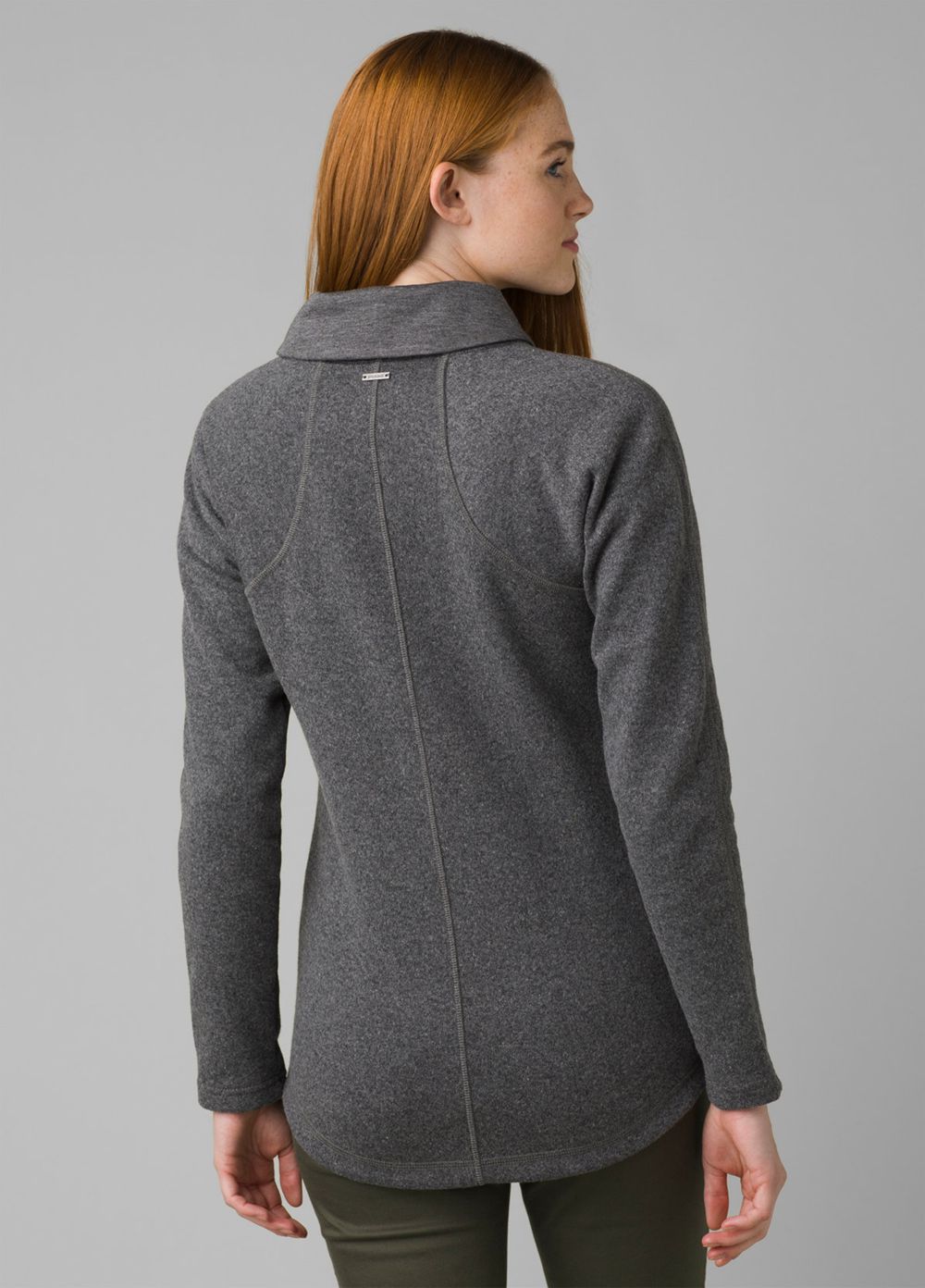 Grey Women's PrAna Ziller Tunic Sweaters | 02341-JNIG