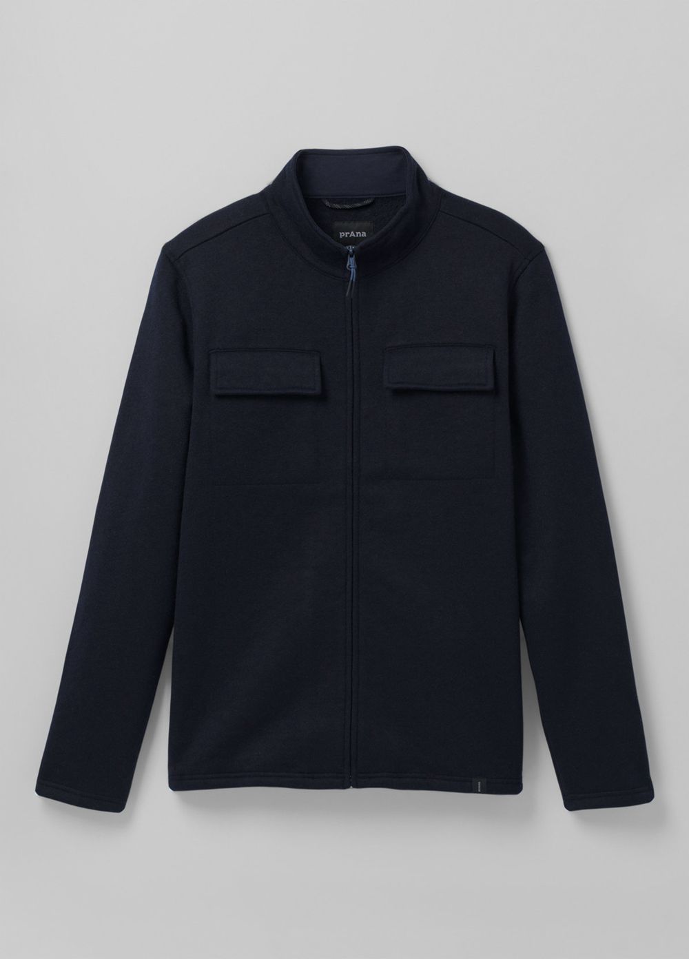 Navy Men's PrAna Brookland Sweater Jackets | 79480-DTLV