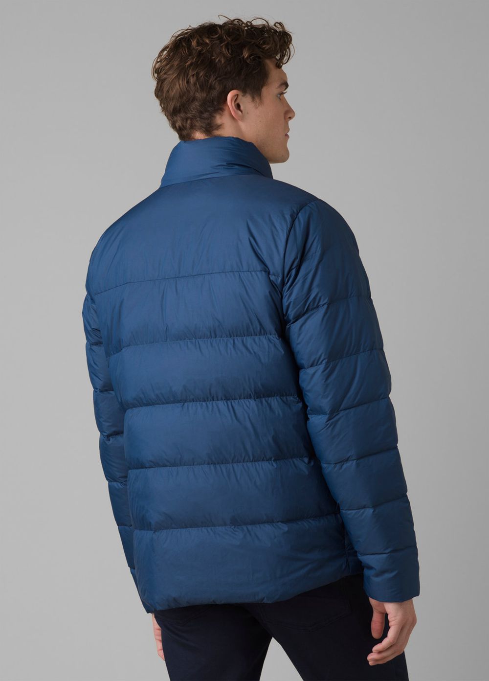 Navy Men's PrAna North Palisade Jackets | 83470-MHEO