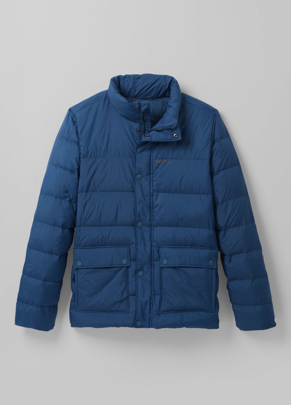 Navy Men's PrAna North Palisade Jackets | 83470-MHEO